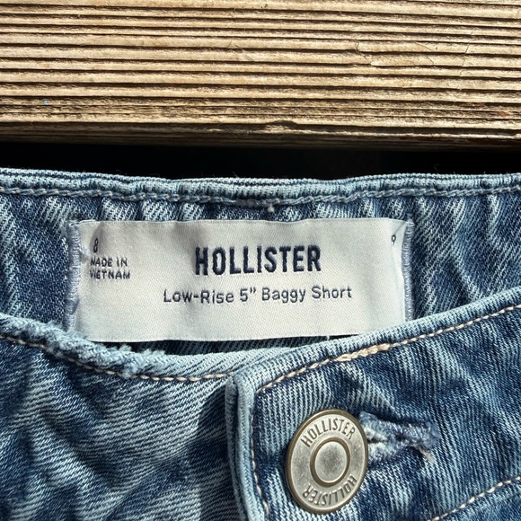 Hollister Light Blue Denim Jean Shorts - Picture 2 of 3